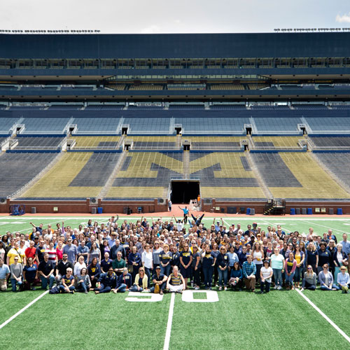 Group photo in The Big House