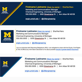 university of michigan presentation template