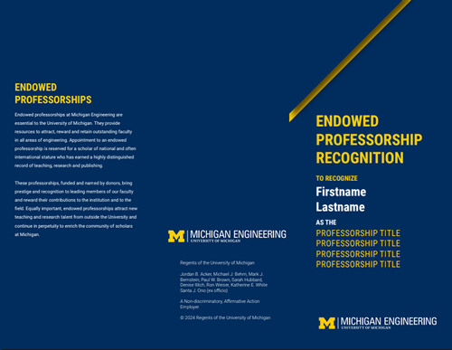 university of michigan presentation template