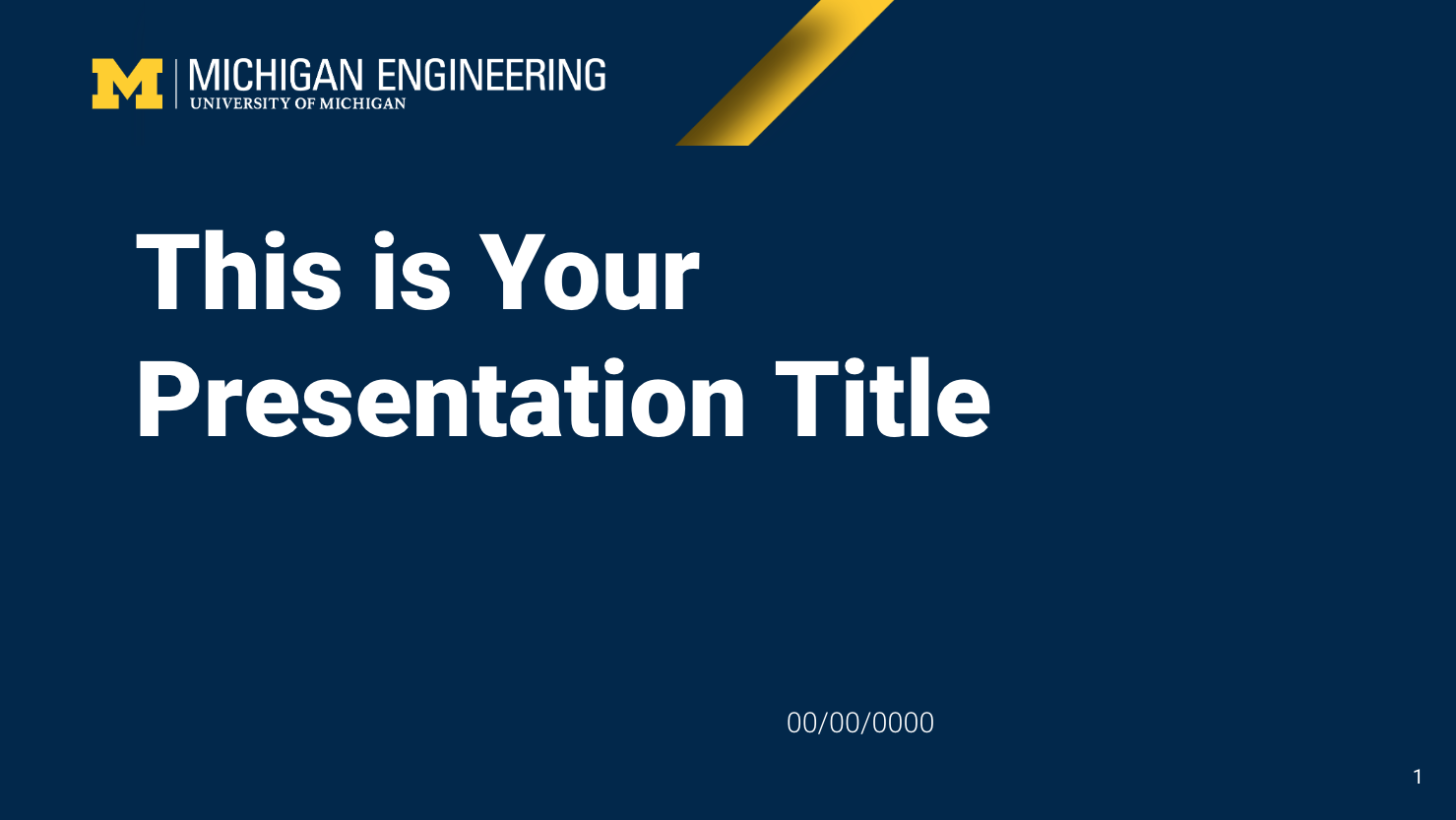 university of michigan presentation template